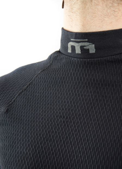 MICO m spodnje perilo majica IN07021 007 MOCK NECK SHIRT M1 SKINTECH nero