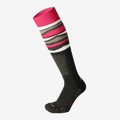 MICO odr smučarske nogavice CA00110 166 LIGHT WEIGHT SUPERTHERMO NATURAL MERINO pink antracite