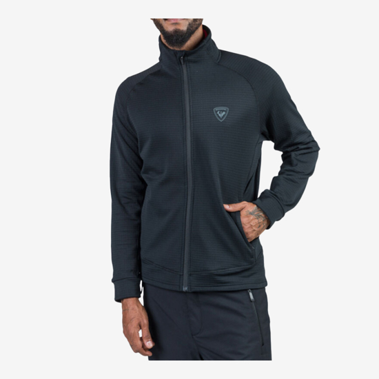 ROSSIGNOL m jopica RLNML20 200 BLACKSIDE FULL ZIP FLEECE JACKET black
