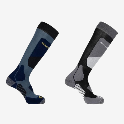 SALOMON odr smučarske nogavice 23778 S/ACCESS 2-PACK grey blue