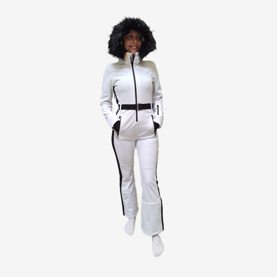 CMP  ž smučarski kombinezon 34W4456F A001 SUIT WITH DETACHABLE HOOD bianco