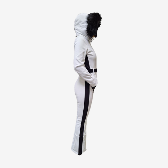 CMP  ž smučarski kombinezon 34W4456F A001 SUIT WITH DETACHABLE HOOD bianco