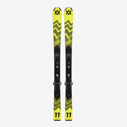 VOELKL otr smučarski set 2410217 000 RACETIGER JR + 7.0 VMOTION yellow olive black