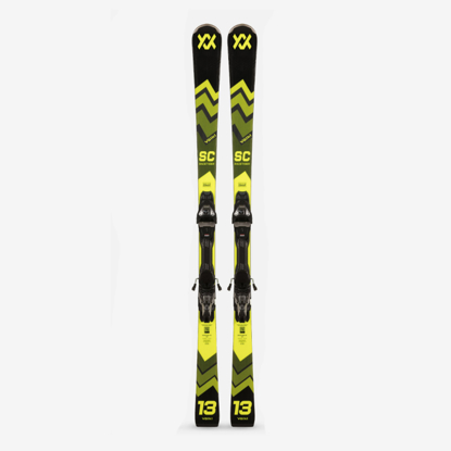 VOELKL odr smučarski set 2410007 000 RACETIGER SC + VMOTION 12 GW black yellow
