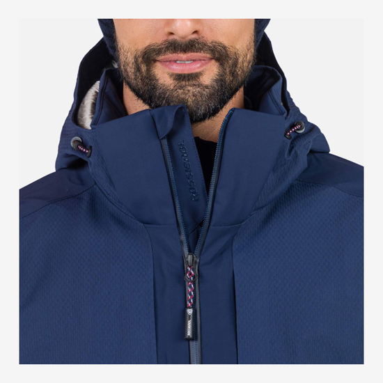 ROSSIGNOL m smučarska bunda RLNMJ03 715 DIRETTA MIX SKIJACKET dark navy red