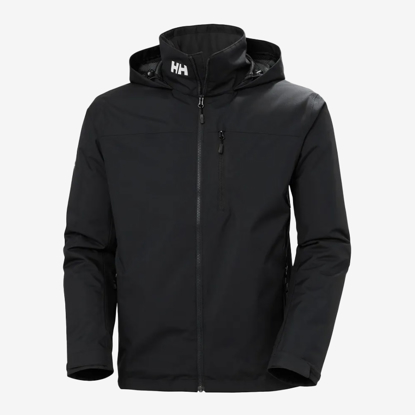HELLY HANSEN m jakna 34442 990 CREW HOODED MIDLAYER SAILING JACKET 2.0 black
