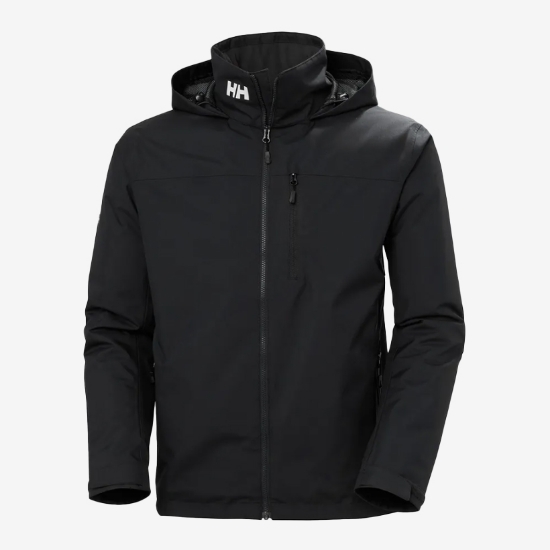 HELLY HANSEN m jakna 34442 990 CREW HOODED MIDLAYER SAILING JACKET 2.0 black