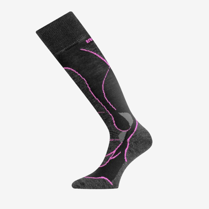 REUSCH odr smučarske nogavice SWH 904 MERINO black grey pink