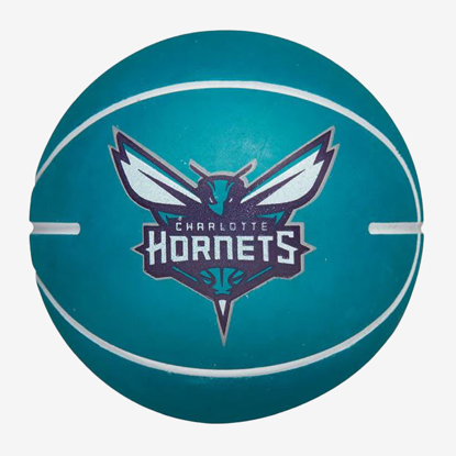 WILSON žogica WTB1100PDQCHA CHARLOTTE HORNETS NBA petrol blue