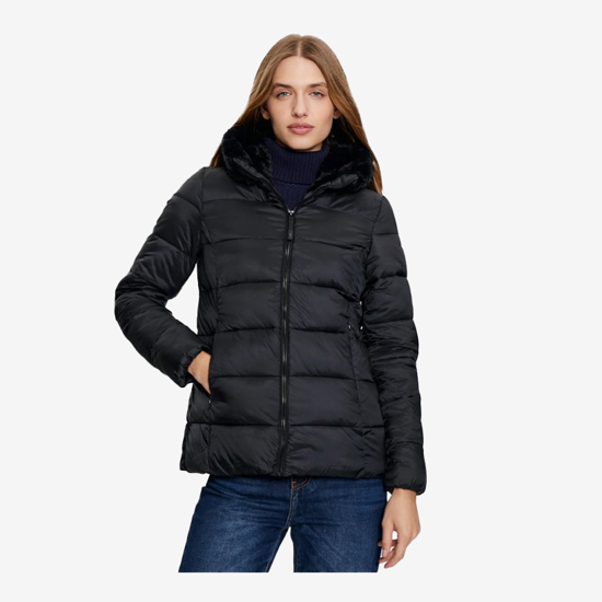 CMP ž jakna 34K0036F U901 PADDED JACKET WITH FIXED HOOD nero