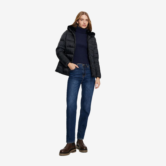 CMP ž jakna 34K0036F U901 PADDED JACKET WITH FIXED HOOD nero