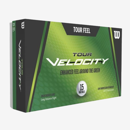WILSON žogice za golf WGWR75000 TOUR VELOCITY ENHANCED FEEL AROUND THE GREEN 15 kom