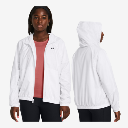 UNDER ARMOUR ž jakna 1382698-100 UA RIVAL SPORT WINDBREAK white black