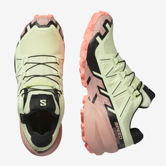 SALOMON ž trail copati 477655 SPEEDCROSS 6 GTX lime cream/mahogany rose