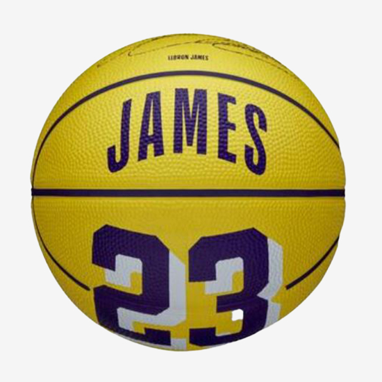 WILSON košarkarska žoga WZ4027701 NBA PLAYER ICON MINI BSKT LEBRON NEW yellow