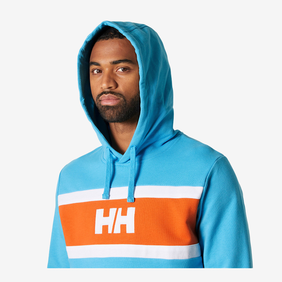 HELLY HANSEN m kapucar 34474 621 SALT COTTON HOODIE aqua