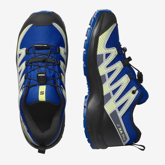 SALOMON otr copati 477296 XA PRO V8 WP J nautical blue/black/sharp green