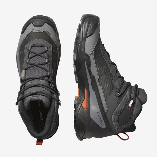SALOMON m pohodni copati 477539 X ULTRA 5 MID GTX asphalt/castlerock