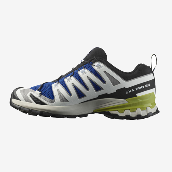 SALOMON m trail copati  477478 XA PRO 3D V9 nautical blue/alloy/dark citron
