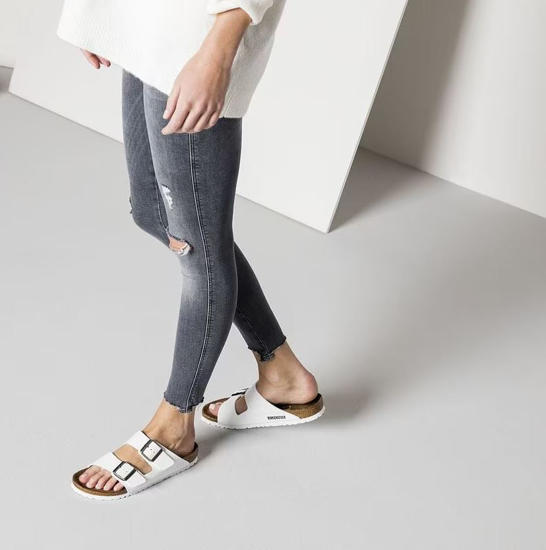 BIRKENSTOCK natikači 552683 ARIZONA -narrow- white