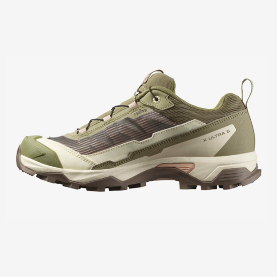 SALOMON ž pohodni čevlji 477980 X ULTRA 5 aloe/shortbread/mahogany rose