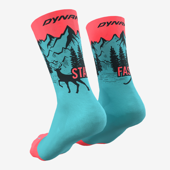 DYNAFIT nogavice 71526 8051 STAY FAST SOCKS marine blue