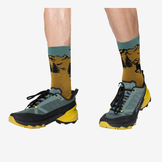 DYNAFIT nogavice 71526 7401 STAY FAST SOCKS tobacco