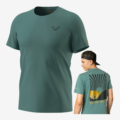 DYNAFIT m majica 71955 3091 GRAPHIC T-SHIRT atlantic sunrise trail