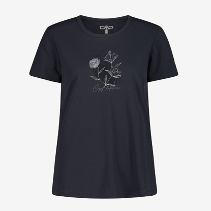 CMP ž majica 38T6656 17UT T-SHIRT PIQUET antracite