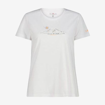CMP ž majica 38T6656 20XT T-SHIRT PIQUET bianco salmone