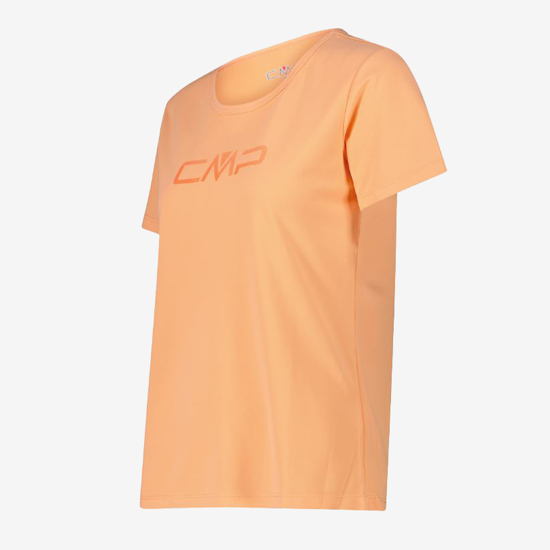 CMP ž majica 39T5676P C520 ROUND NECK T-SHIRT WITH CMP LOGO salmon