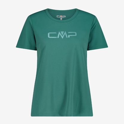 CMP ž majica 39T5676P E811 ROUND NECK T-SHIRT WITH CMP LOGO agave