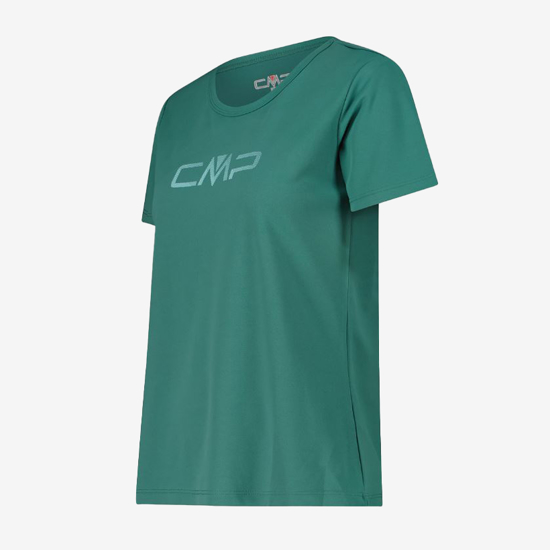 CMP ž majica 39T5676P E811 ROUND NECK T-SHIRT WITH CMP LOGO agave