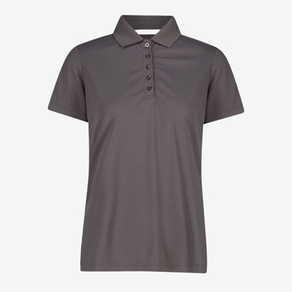 CMP ž polo majica 3T59676 Q955 ONE COLOUR PIQUET terra