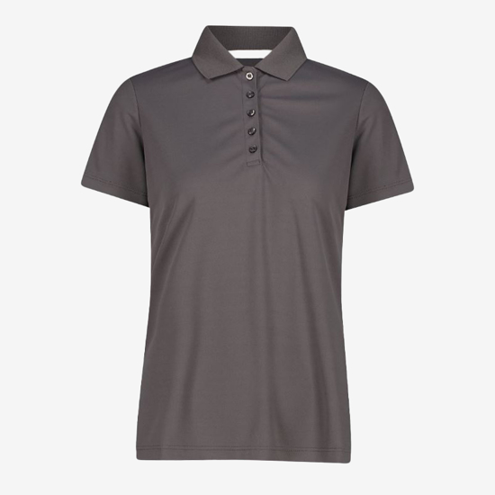 CMP ž polo majica 3T59676 Q955 ONE COLOUR PIQUET terra