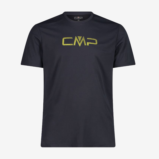 CMP m majica 39T7117P U423 ROUND NECK T-SHIRT WHIT CMP LOGO antracite