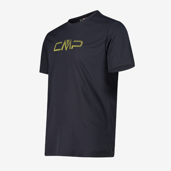 CMP m majica 39T7117P U423 ROUND NECK T-SHIRT WHIT CMP LOGO antracite