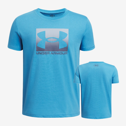 UNDER ARMOUR otr majica 1388672-452 BOXED SPORTS SHORT SLEEVE ether blue downpour gray