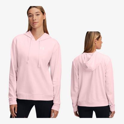 UNDER ARMOUR ž kapucar 6005511-647 RIVAL TERRY HOODIE prime pink white