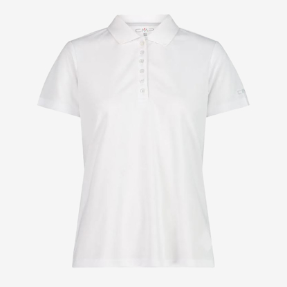 CMP ž polo majica 3T59676 24XT ONE COLOUR PIQUET bianco