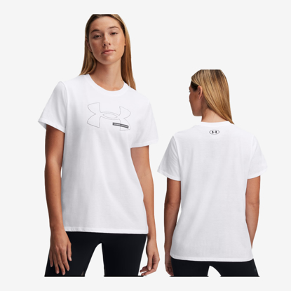 UNDER ARMOUR ž majica 1389719-100 RIVAL OUTLINE white