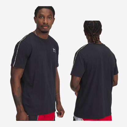 UNDER ARMOUR m majica 1390300-001 ICON HEAVYWEIGHT TAPING T-SHIRT black