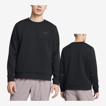 UNDER ARMOUR m pulover 1389351-001 UNSTOPPABLE FLEECE black