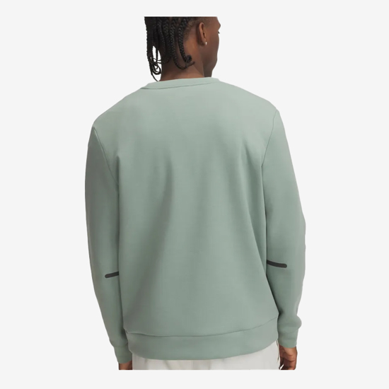 UNDER ARMOUR m pulover 1389351-348 UNSTOPPABLE FLEECE silica green black