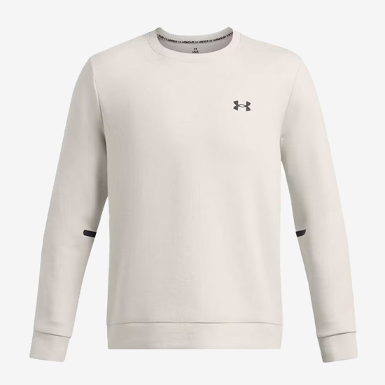 UNDER ARMOUR m pulover  1389351-110 UNSTOPPABLE FLEECE summit white black