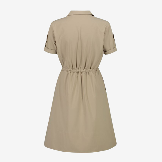 CMP ž obleka 33S5346 P605 STRETCH FABRIC POLO NECK DRESS sabbia