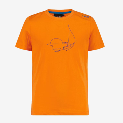 CMP otr majica 30T9364 28CT KID T-SHIRT orange-pacific