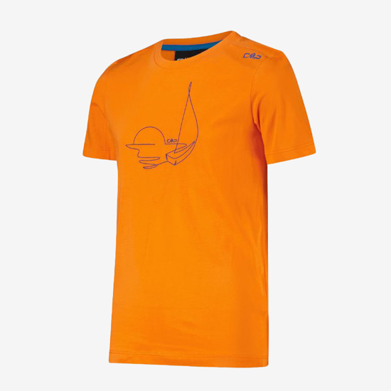 CMP otr majica 30T9364 28CT KID T-SHIRT orange-pacific