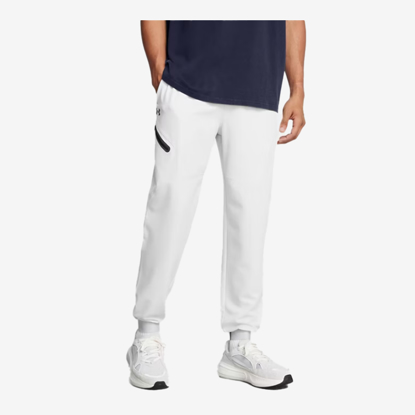 UNDER ARMOUR m hlače 1388823-014 UNSTOPPABLE JOGGERS summit white black