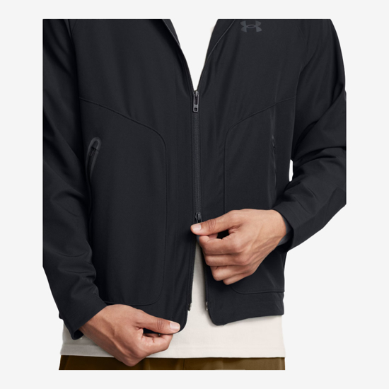UNDER ARMOUR m jakna 1389354-001 UNSTOPPABLE LEFT CHEST JACKET black